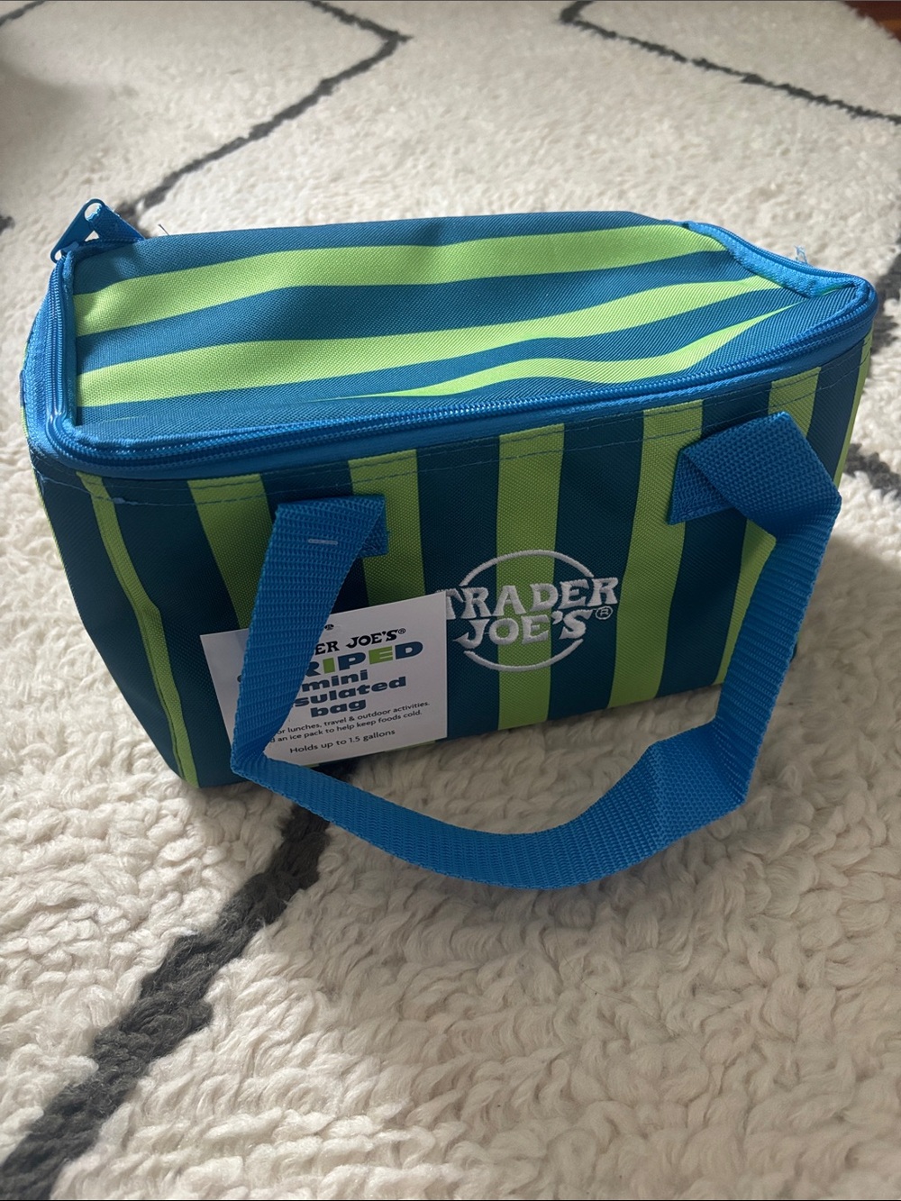 Trader Joe’s Stripe Mini insulated cooler bag